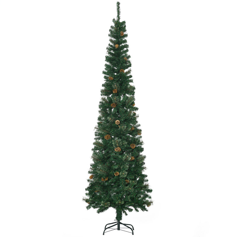 The Holiday Aisle® Slender Green Pine Cashmere Christmas Tree and ...