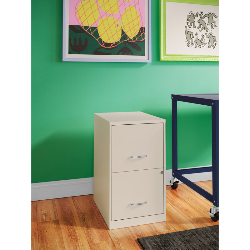 Stone 2-Drawer Lockable Vertical Metal File Cabinet