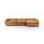 Adele 3 - Piece 141" Genuine Leather Chaise Sectional-1492194386