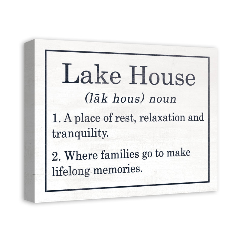 «Lake House», impression sur toile sans cadre
