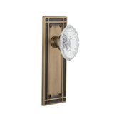 Mission Plate with Crystal Victorian Knob