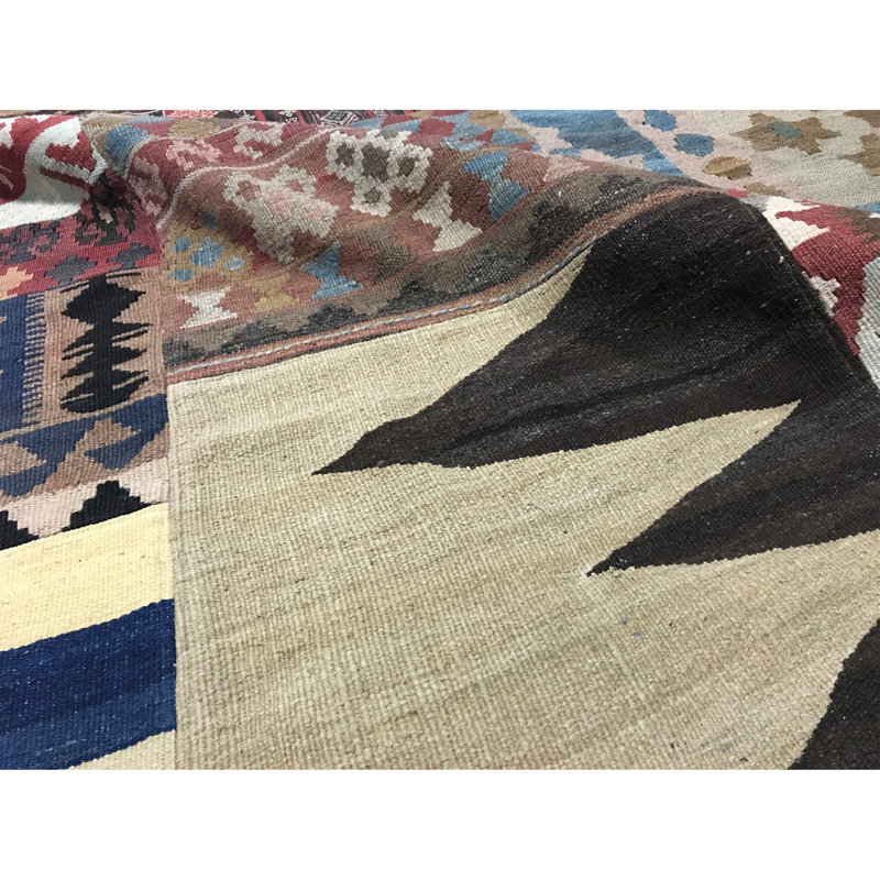 Wool Patchwork Area Rug