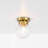 Nicolas 1-Light Leaf Textured Glass Semi Flush Mount Ceiling Light