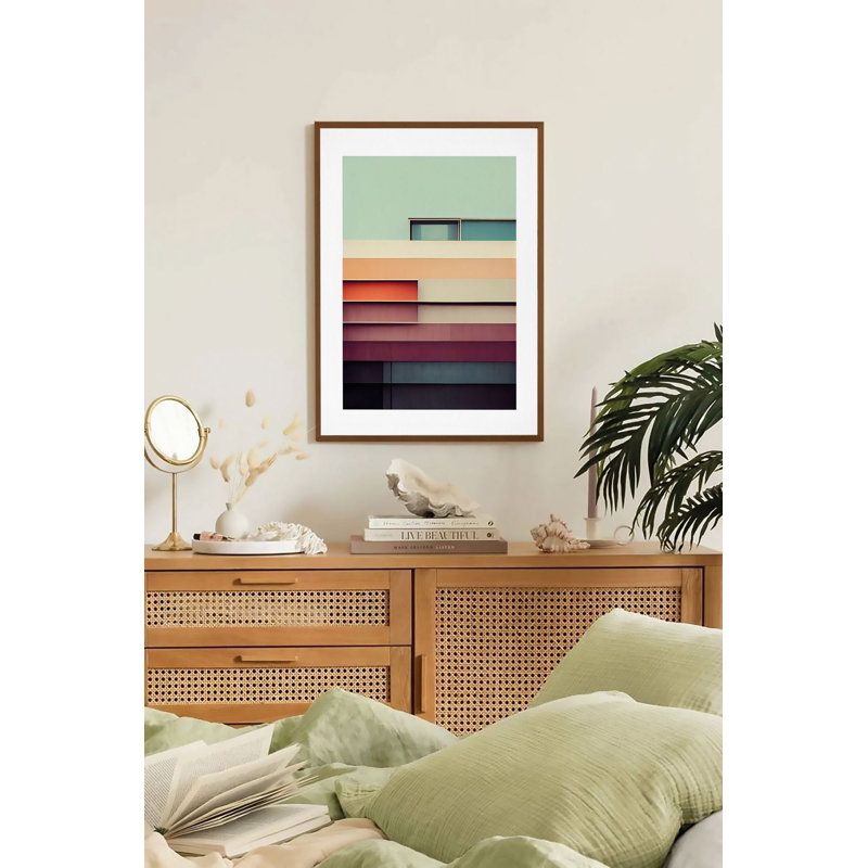 Élégante peinture décorative encadrée, 13 x 19 pouces | Cadre 100% bois massif (épaisseur: 0,8 pouce) | Œuvre d'art 100% MDF (épaisseur: 0,1 pouce) | Impression numérique, parfaite pour la décoration de la maison ou du bureau, design élégant et moderne