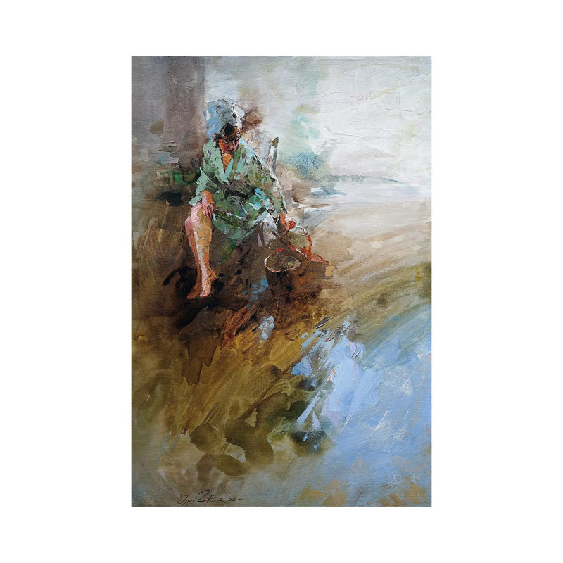 Largo by Igor Zhuk - Wrapped Canvas Painting, 30.48cm H x 20.32cm W x 1.91cm D