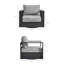 Fauteuil pivotant en aluminium thermolaqué Tahoe-2124419836