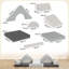 HOMCOM 130cm W Climbing Blocks-126257016