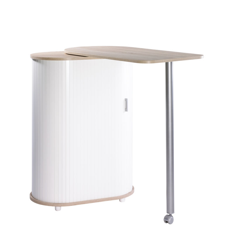 Asylbek Wood Kitchen Island, Oak