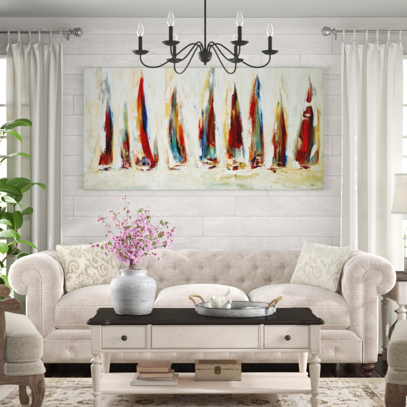 «Game Day» par Lisa Ridgers, impression sur toile tendue, Extérieur, H 30 po x l 59 po x P 1,5 po