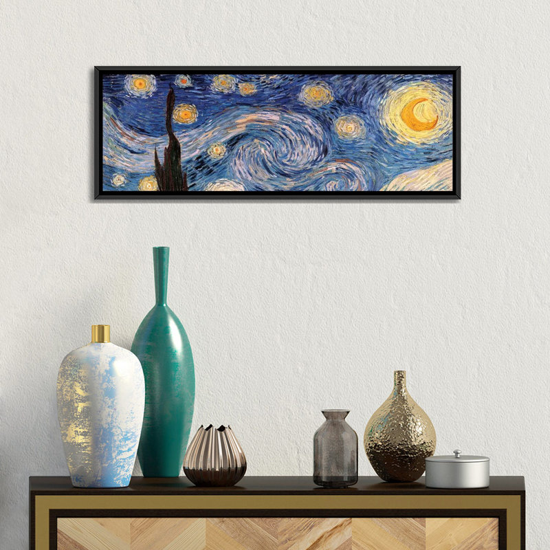 "Nuit étoilée" par Vincent Van Gogh, reproduction d'art sur toile panoramique, H 12 po x l 36 po x P 1,5 po