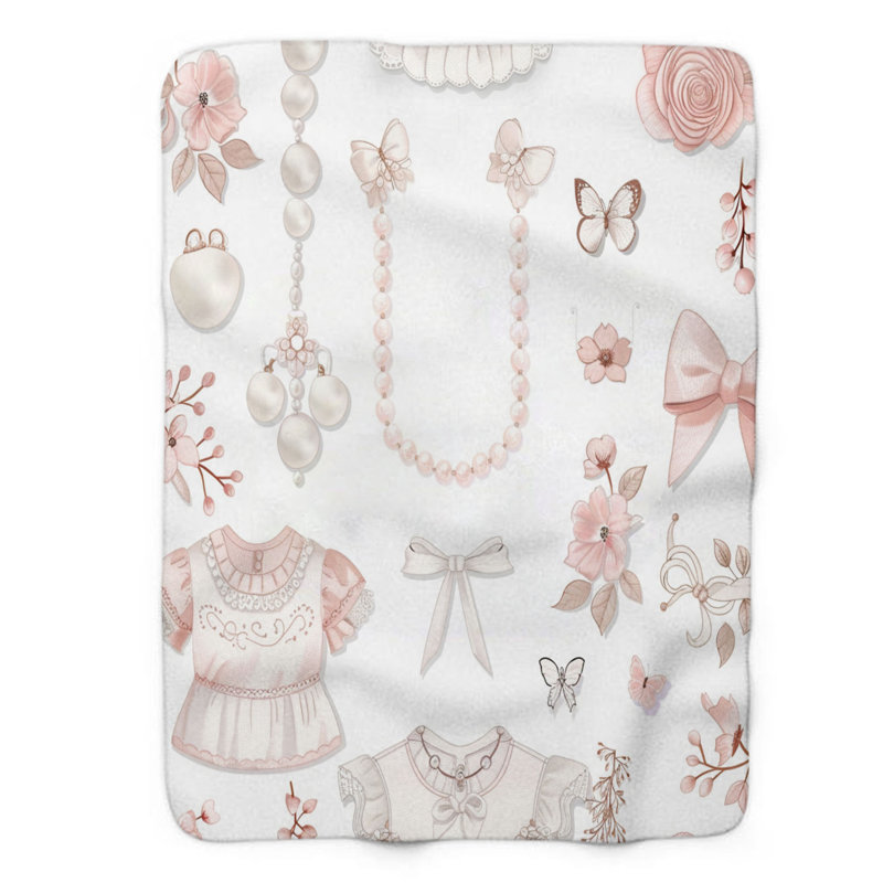 Couverture rose 1 pièce de qualité supérieure, L 50 po x L 60 po