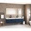 Miroir de salle de bain mural 72 po x 32 po à DEL avec mémoire de brouillard, 3 températures de couleur, gradation continue, verre HD, cadre en aluminium blanc pour la salle de bain à intensité variable, rétro-éclairage, brouillard, aluminium, décor-131496513