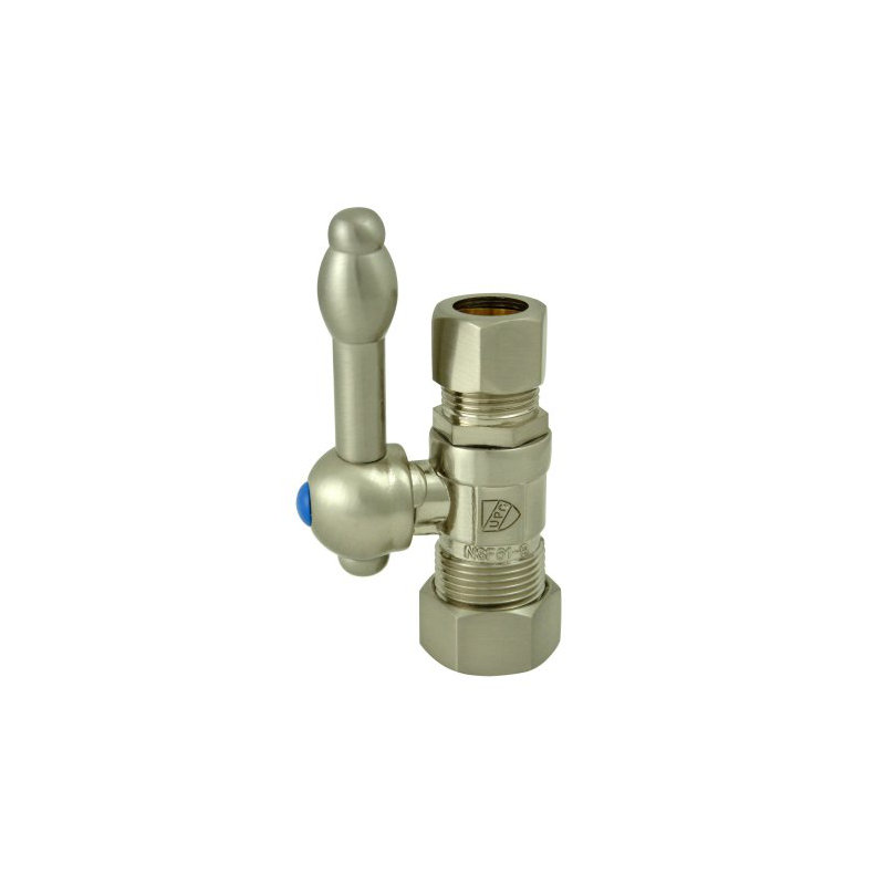 Quarter Single Hole Bathroom Faucet, Brushed Nickel