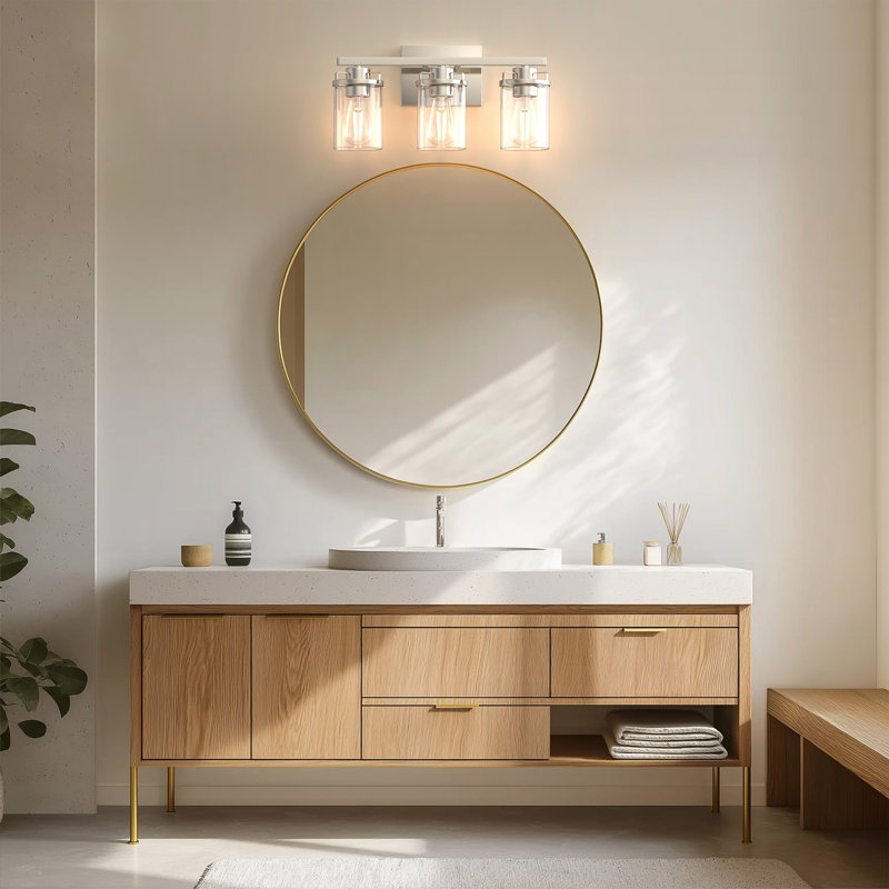 Éclairage pour meuble-lavabo 18 po, Nickel poli