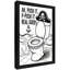 Impression sur toile noire, humour et toilette-1621656818