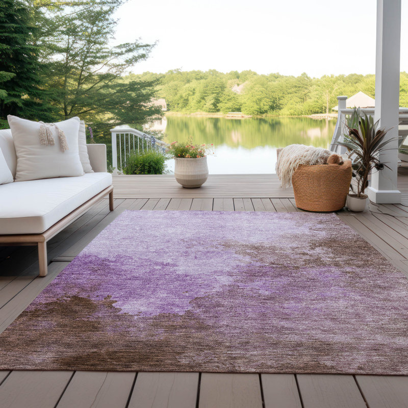 Tapis lavable intérieur / extérieur Julian , 9 pi x 12 pi