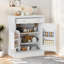 Buffet moderne avec 1 tiroir, 2 tablettes réglables et 2 tablettes de porte-1322357812