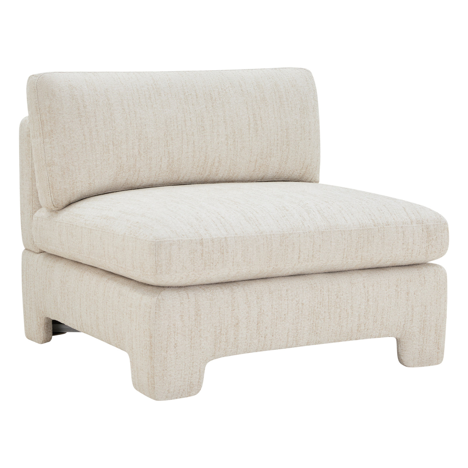 Jolie Modular Sectional, Mellow Natural Textured Boucle