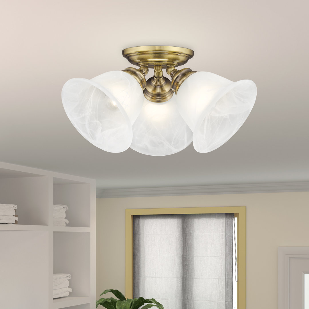 Becky Glass Flush Mount Lark Manor™ Fixture 