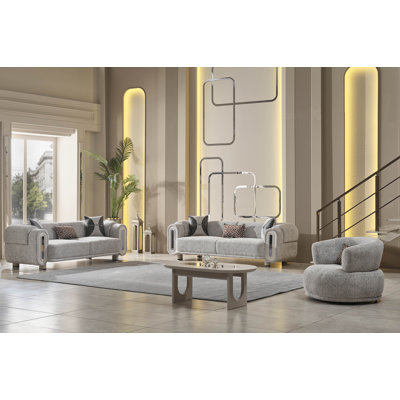 Yormu 3 - Piece Living Room Set