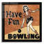 «Have Fun Bowling» par Erin Clark, art mural en verre acrylique-984756514