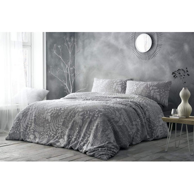 Gray 144 TC Duvet Cover Set