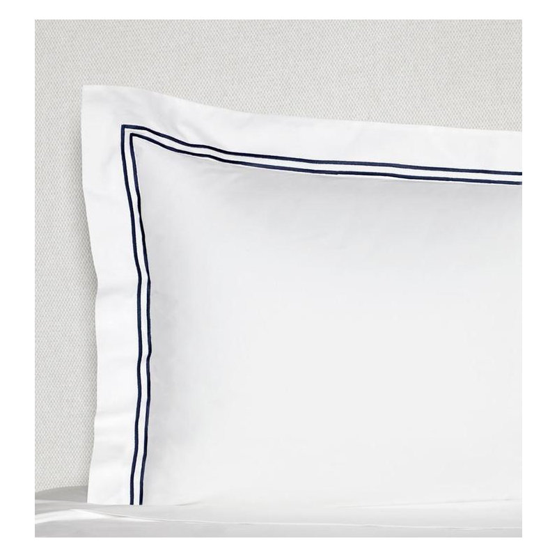 Grande Hotel Sham, White/Navy, Standard