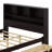 Wood Platform Bed With Bookcase Headboard, Built-In Downlight-1016111010-1016111008