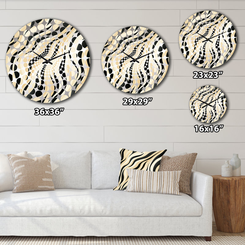 Horloge murale abstraite, Grand