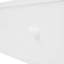 Lit superposé blanc pour chambre double avec escalier, lit gigogne simple et tablettes de rangement-776797413