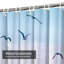 Seagulls Flying Sunset Summer Retro Shower Curtain with 12 Hooks-1547466959