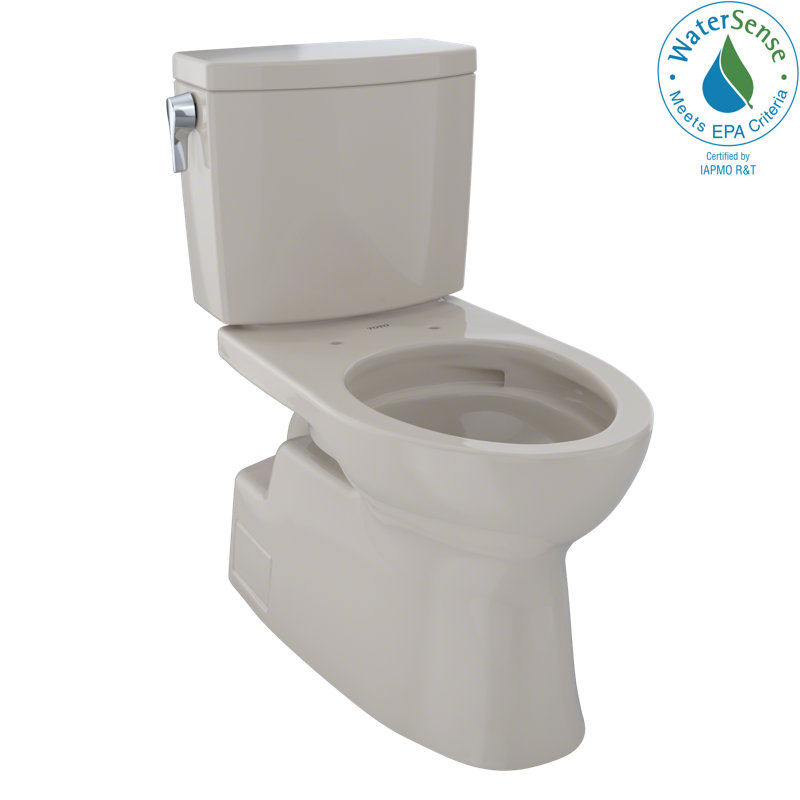 Vespin® II 1 GPF Elongated Two-Piece Toilet, Bone, Left-Hand