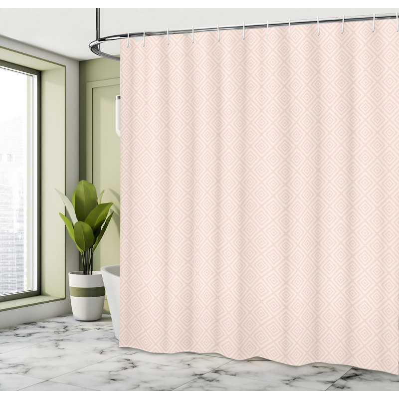 Shower Curtain with Hooks Included, 70"H x 69"W
