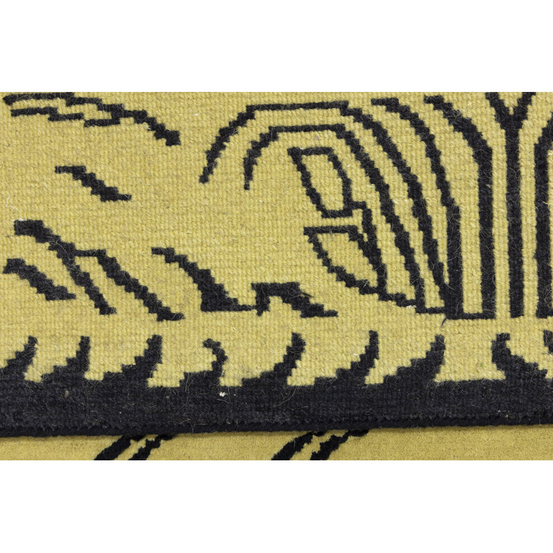 Tapis oriental en tigre tibétain Nykeema, Tapis de couloir 3 pi x 11 pi 11 po