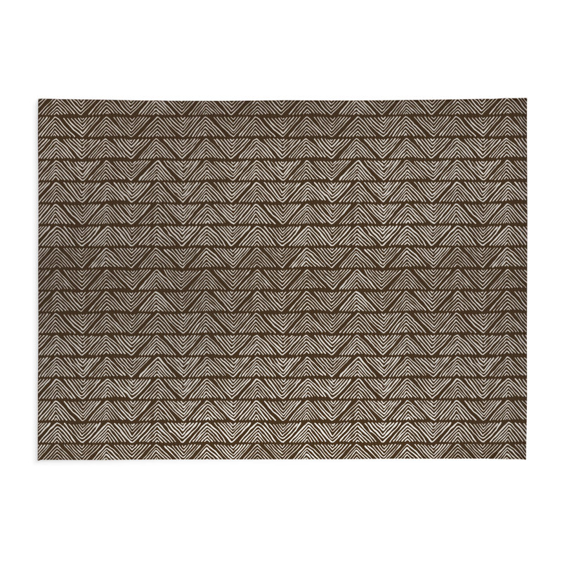 Tapis de cuisine Chev, Rectangle 5 pi x 7 pi, Brun moka