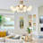 39'' Modern LED Ceiling Light with Integrated Fan and Remote-1793925012