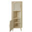 Armoire de coin sur pied en lin