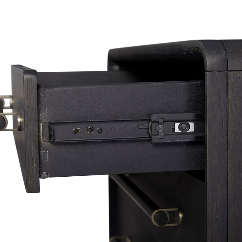 Table de chevet 3 tiroirs avec port USB, table de chevet