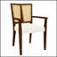 Ensemble de 2 chaises de salle à manger élégantes en rotin avec accoudoirs à dossier, confortables et durables pour les intérieurs modernes-1657818134-1657818135
