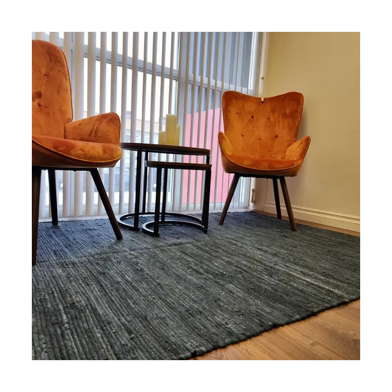 Stelly Cotton Indoor Rug, Rectangle 2' x 3'