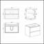 Meuble-lavabo mural avec lavabo en céramique, trois trous de robinet et grand rangement pour salle de bain moderne, pré-assemblé-1067876033-1067876043-1067876046
