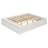 Queen Size Platform Bed Frame with 4 Storage Drawers and Hydraulic Lift Footboard Storage, No Headboard, Modern Space-Saving Design-2102514867