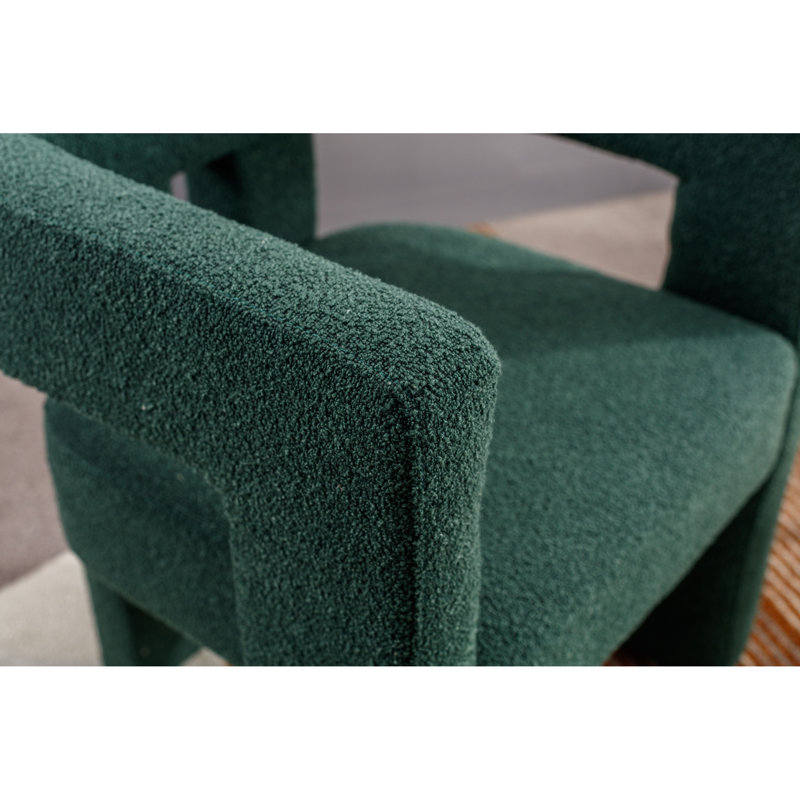"Coolmore - Fauteuil d'appoint rembourré en tissu pour salon 2pc / ensemble - Design contemporain pour salle à manger / cuisine / bar"