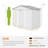 Outsunny 7' x 4' Outdoor Storage Shed, Garden Tool Metal Shed with Foundation Kit, Double Lockable Door, Air Vents and Sloping Roof, for Backyard, Patio, Lawn, White-98192084-98192076