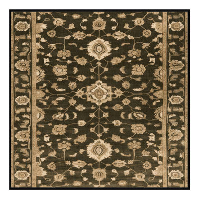 Tapis brun lavable à la machine