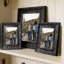 Cadre photo décoratif noir 3 pièces 5 "x 7" avec galerie