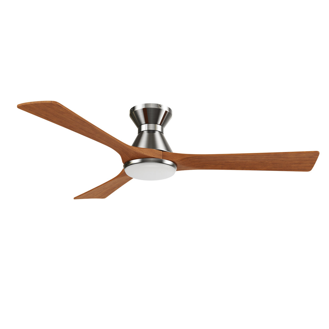 52'' Smart Solid Wood Ceiling Fan With Remote, Light Kit IncludedWorks With Google Assistant And Amazon Alexa,Siri Shortcut. CARRO 