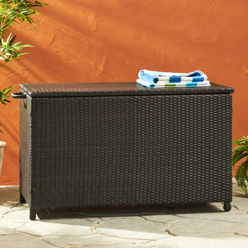 Panier à oreiller avec rangement en aluminium pour mobilier de patio