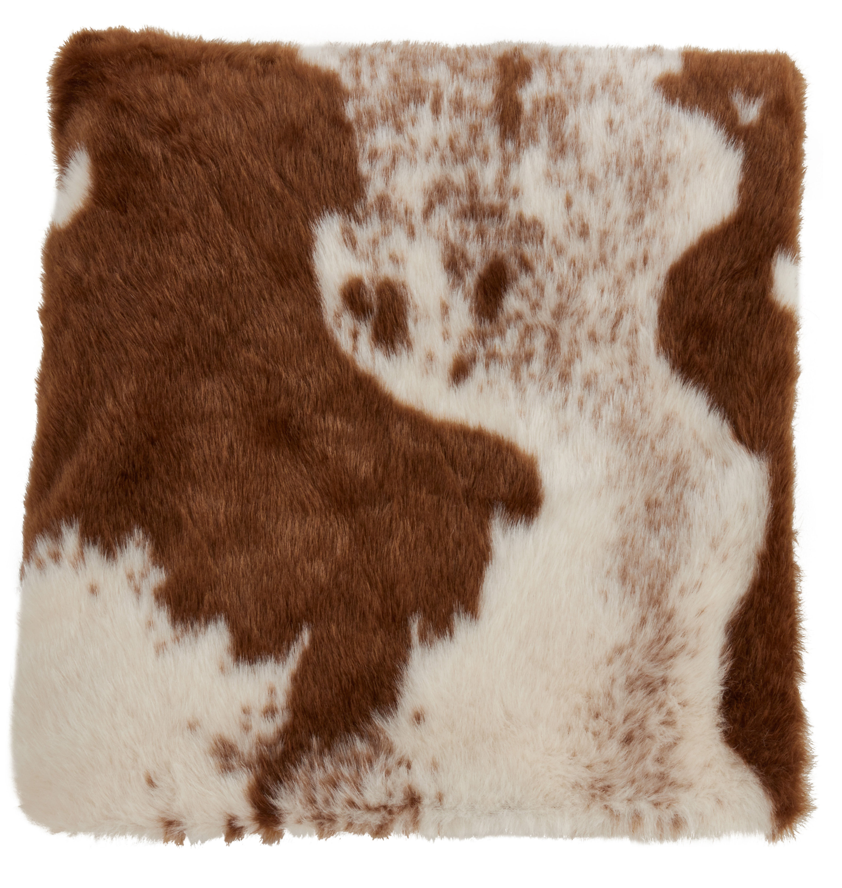 Pouf MUKKI Tissu Marron Doré 50 Cm 50 Cm 30 Cm