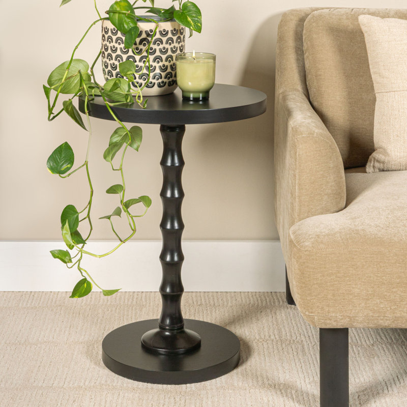 Table d'appoint Spindle, Noir, noir, noir, noir